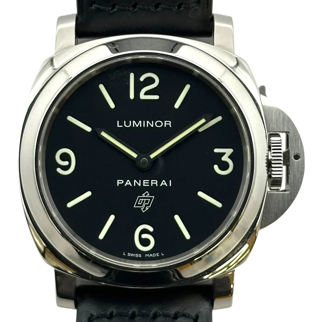 PANERAI Luminor Base Logo PAM00000 Black Stainless Steel Manual Winding #OK1098