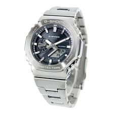 Unused CASIO G-SHOCK GM-2110D-8A Black Quartz Stainless Steel Men's Watch in Box
