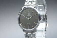 1972 Near MINT OMEGA De Ville 33mm Ref.111.0107 Manual Gray Dial Men's Vintage