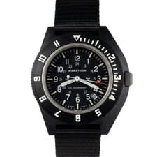 MILITARY WATCH AVIATION MARATHON NAVIGATOR DATE, 2nd Timezone, NEWEST SAPPHIRE
