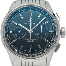 BREITLING Premier B01 Chronograph 42 Bentley British Racing Green AB0118/AB0...