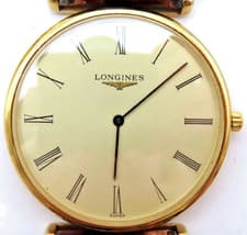 [Exc+5] Longines Grand Classic L4.635.2 33mm Gold Dial Quartz Men's Watch