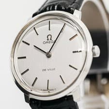 Vintage 1970s *NEAR MINT* OMEGA De Ville TOOL.104 Manual Winding Silver 33mm Men