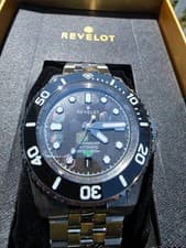 Revelot Hexmariner V3 Men's Automatic Watch 42mm Black Hex MOP