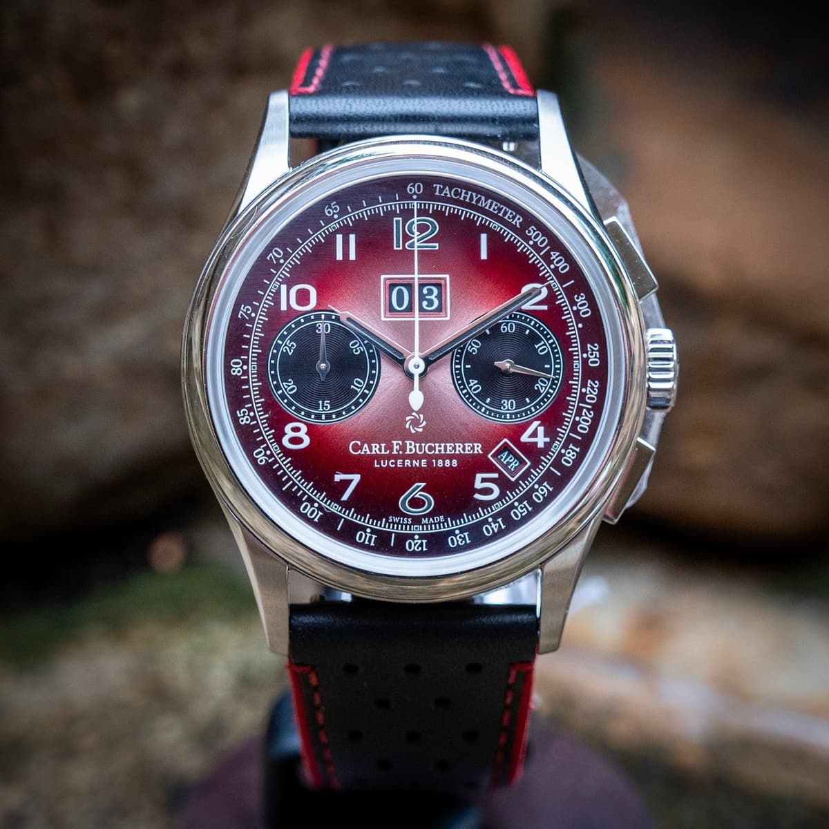 Carl F Bucherer Heritage Bicompax Annual Ltd Ed 1 of 188 Unworn New Complete Set