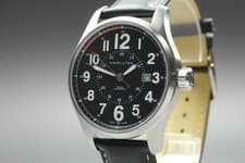 HAMILTON Khaki H706150 44mm Date Black Dial Silver Automatic Men's Watch