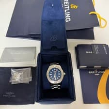 Breitling Avenger Automatic 43 Blue Dial, Lightly Used Official