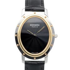 Hermes Clipper Oval Watch Stainless Steel CO1.520 Quartz Women s  HERMES Used fr