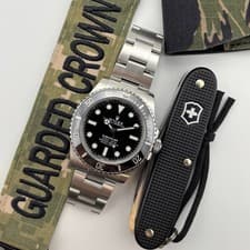 2020 Rolex Submariner No Date Reference 124060 Black Dial
