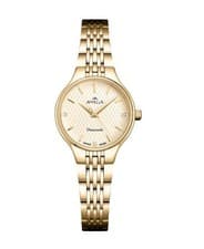 APPELLA Women Quartz Casual Watch Classic Dress Gold color Dial Waterproof Swiss