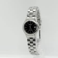 SEIKO Watch Grand Seiko 4J52-0A10 3DO183 Black Silver Quartz Women's Auth Rare