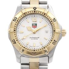 TAG Heuer 2000 series Professional WK1320 Date 200m White SS YGP Women Quartz