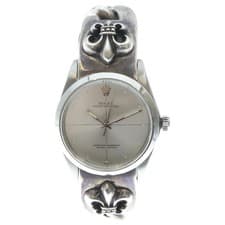 CHROME HEARTS Oyster Perpetual Zephyr BSf Classic Link Watch Band Bracelet Used