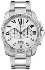 Cartier Calibre Chronograph 42mm W7100045 Stainless Steel Men's Watch