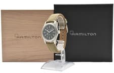 Hamilton Khaki H694390 38mm Manual Wind Black Dial Men's Watch