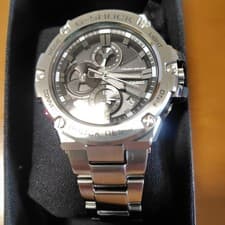 Casio GSTB100D1AJF G SHOCK Solar Wristwatch Black Silver Excellent Condition