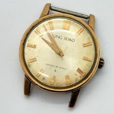 Seiko King Seiko K10931 Gold Manual Winding Men's Watch Used From Japan