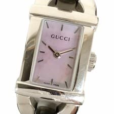 GUCCI 6800L Bangle Watch Shell Dial Quartz Ladies Watch / C704 Authentic