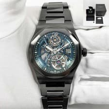 Girard Perregaux Laureato Earth To Sky 81015-32-432-32A 42MM Skeleton Ceramic B/