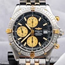 Breitling Crosswind 43mm Yellow Gold Complete Set Windrider Black Dial B13355