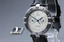 Vintage Omega Constellation Cal.1455 Chronometer Silver Quartz Men Watch JAPAN