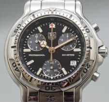 Read! [NEW Batt] TAG Heuer 6000 CH1113 Chronograph 40mm Quartz Men's Watch JAPAN