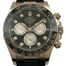 ROLEX Daytona 126515LNG Black/Sand Pink Gold Automatic Mens Watch #OK010