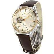 ORIENT STAR RK-AT0201G Classic Skeleton Automatic Watch Champagne Gold 40.4mm