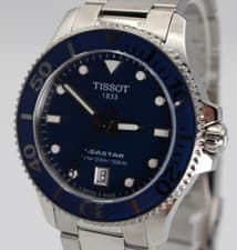 TISSOT SEASTAR 1000 QUARTZ BLUE DIAL UNISEX WATCH 36MM T120.210.11.041.00