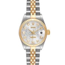 Rolex Datejust 26 Steel Yellow Gold Anniversary Diamond Dial Ladies Watch 79173