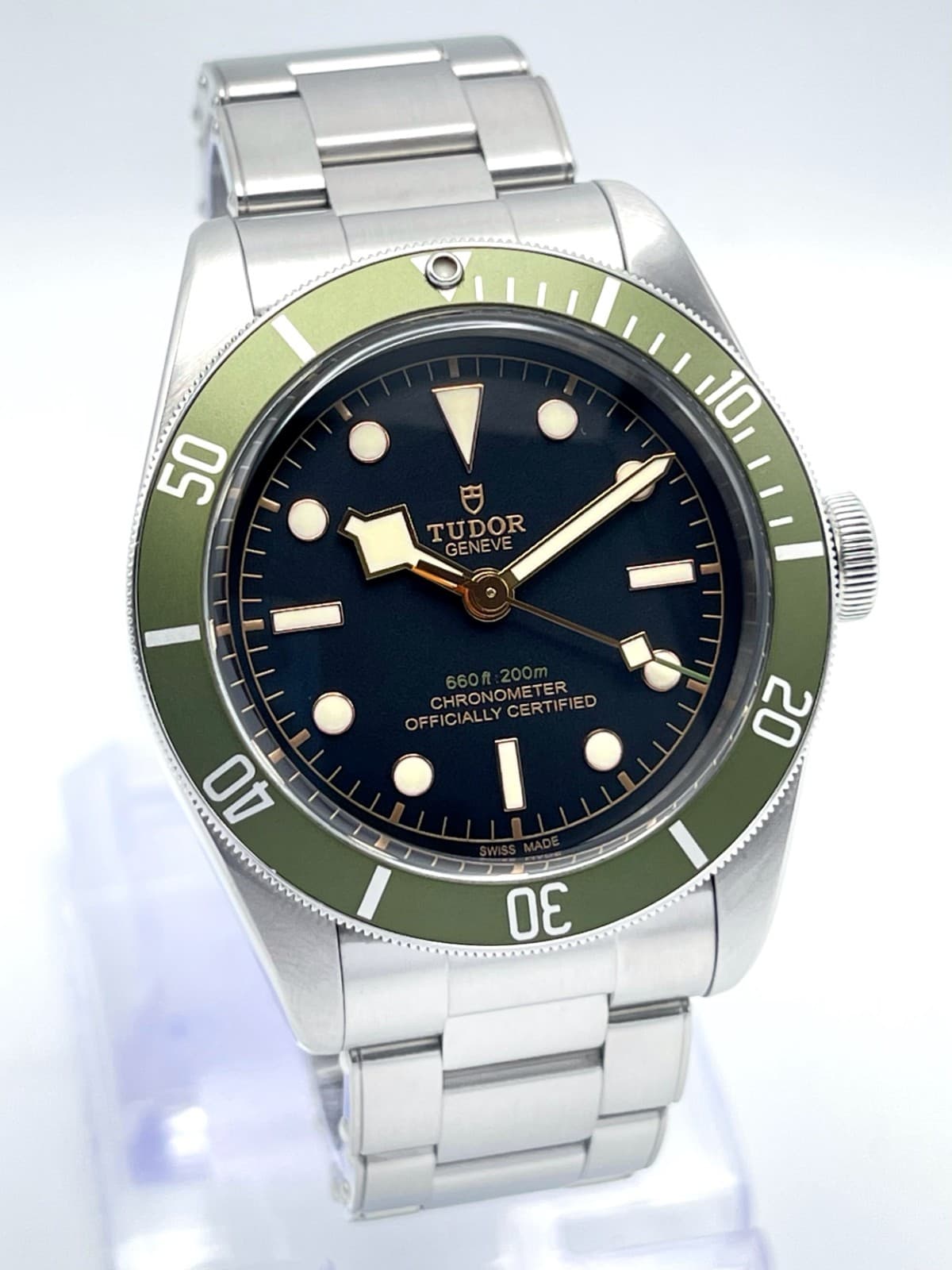 Tudor Black Bay 58 Harrods 41mm M79230G Black Dial Green Bezel  Automatic Papers