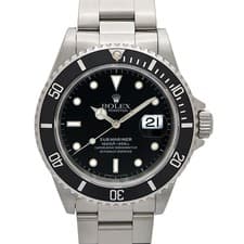 Rolex Submariner Date 16610 40mm SS Black Dial Automatic Watch Box Papers #KN133