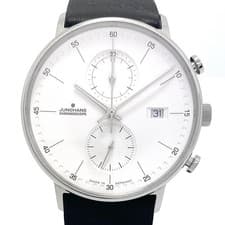 Junghans Form C 041/4770.00 Quartz Chronograph Leather strap Excellent condition