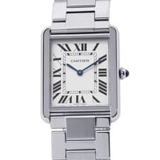 CARTIER Tank Solo LM H35mm   W27.5mm Stainless Steel Silver Dial W5200014