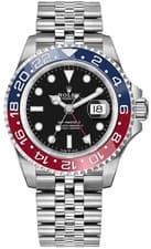 2024 Rolex GMT-Master II 126710BLRO Pepsi Black Dial Stainless Steel Men's Watch