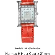 Hermes H Hour Diamond Lady Watch 21mm Official