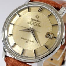 NO TARIFFS OMEGA CONSTELLATION 168.010 VINTAGE PIE-PAN DIAL AUTOMATIC COSC DATE