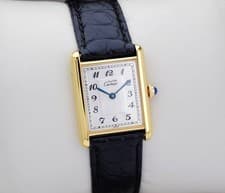 Cartier Watch Must Tank Index White Dial Roman index LM Men 23mm Quartz