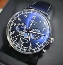 ZEPPELIN Hindenburg 7036-3 Moonphase Quartz Watch