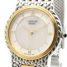 Credor Shell Dial 18K Gold Watch Women's Used SA410