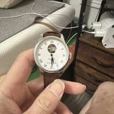 Tissot Open Heart Powermatic 80 Automatic Brown Leather Roman Numerals