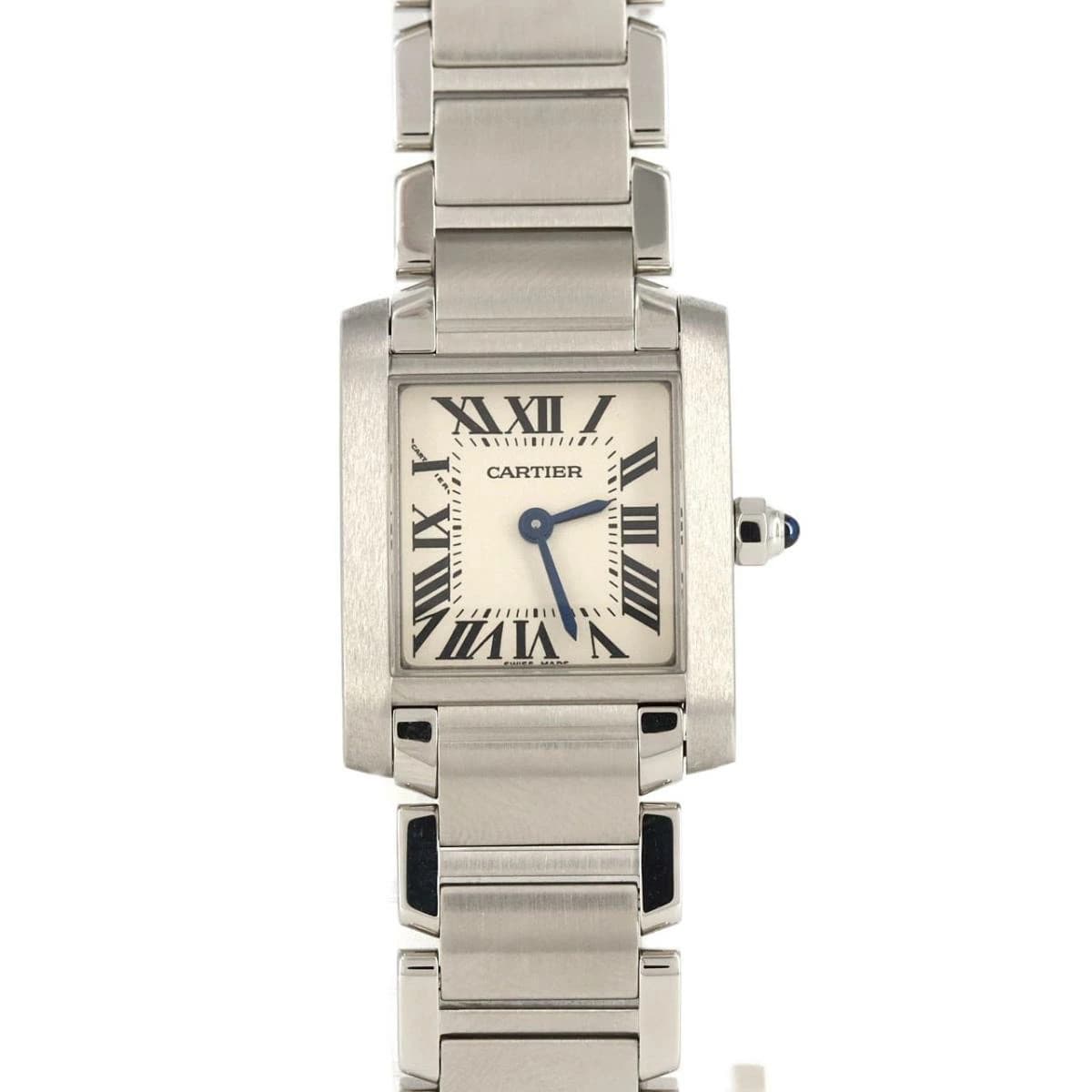 CARTIER Tank Française SM W51008Q3 SS Quartz Authentic From Japan