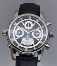 Maurice Lacroix MP6398 Masterpiece ChronoGlobe Black Dial Automatic Watch