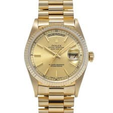 ROLEX Day-Date 36 18038 Champagne WATCH 721930