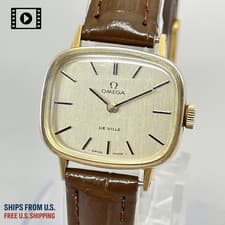 Vintage OMEGA De Ville [US Stock] Cal.625 Women Manual Hand Wind Watch *N.MINT