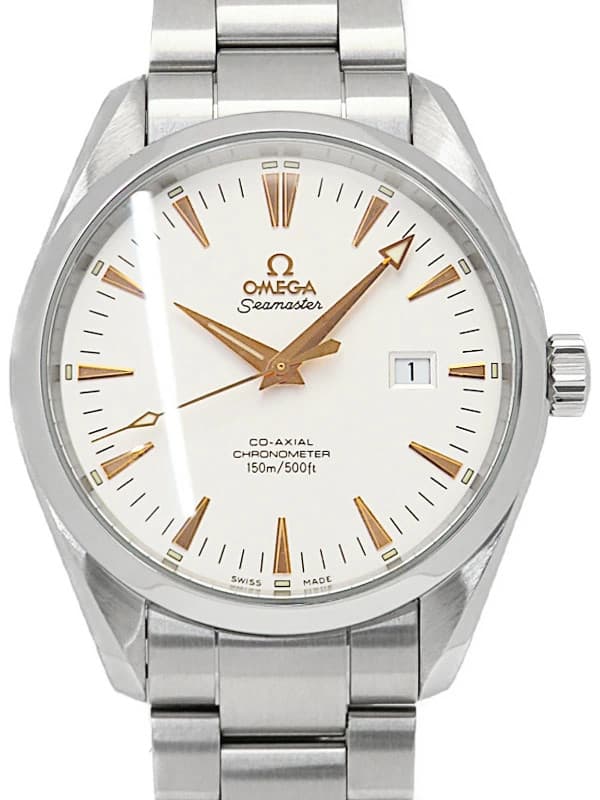 OMEGA Seamaster Aqua Terra Co-Axial Automatic Watch 2502.34 Silver Dial 41mm
