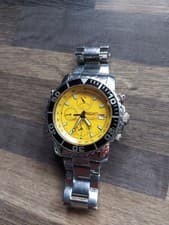 VINTAGE EXTREMELY LARGE DEEP CASE SEIKO CHRON ALARM 7T32 7G30 RUNS-SPARES REPAIR