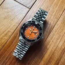 Seiko 2625-0010 Vintage Diver Watch Orange Dial Used From Japan