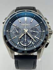 Seiko Brightz Radio-Controlled Solar Quartz Chronograph Titanium Men's Watch