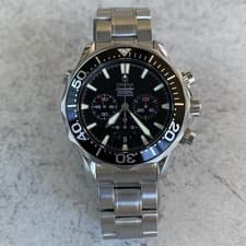 2005 Omega Seamaster 300 Chronograph Automatic 2594.52.00 Watch- Full Set - LIVE